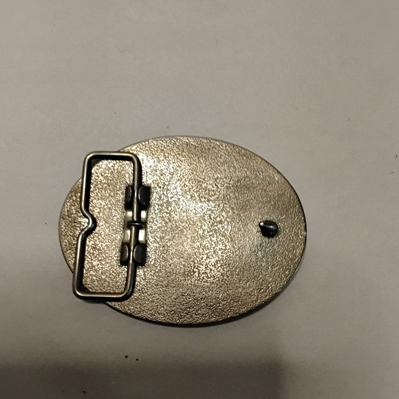 Vintage 1980's Abernathy And Closther Bald Eagle Belt Buckle With A Diamond Chip - Picture 3 of 6